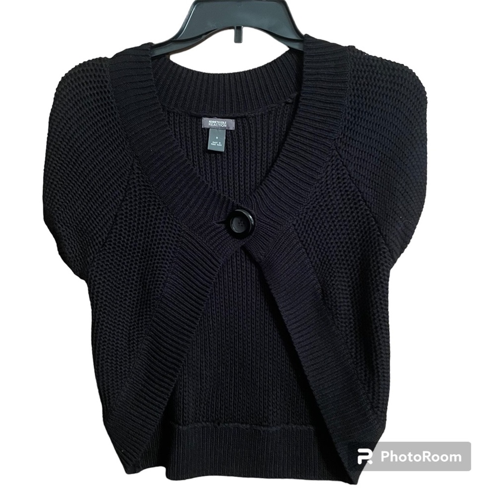 Kenneth Cole Reaction black sweater shrug Size S